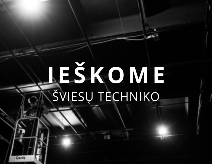 Teatras ieško šviesų techniko